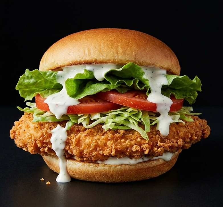 Crispy chicken sandwich